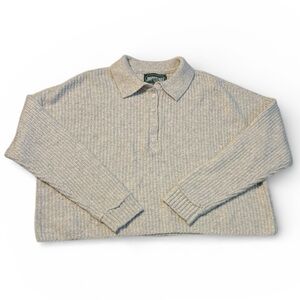 American Eagle light Gray  Textured Sweater, size small , S for womens